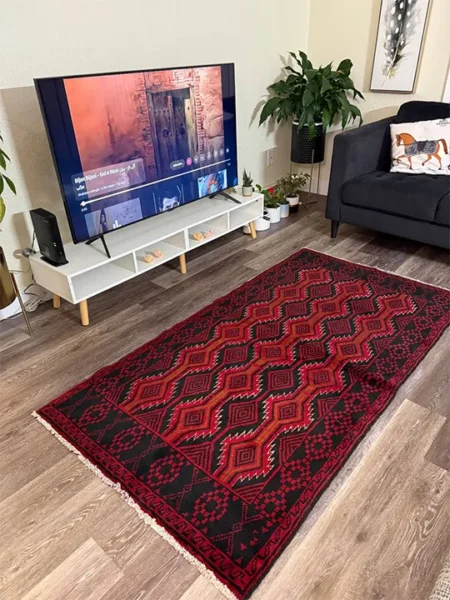 Rug#1-Handmade Persian Baluch Tribal Wool Rug