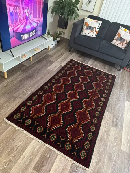 Rug #38 – Handmade Persian Baluch Tribal Wool Rug