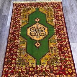 Rug #14 – Authentic Handwoven Persian Rug (Wool & Silk Blend) – 5.3 × 3.7 ft
