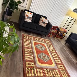 Rug #44 – Handwoven Persian Hakhamaneshi – Wool & Silk – 6.06 × 4.43 ft 