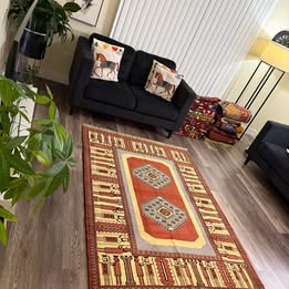 Rug #44 – Handwoven Persian Hakhamaneshi – Wool & Silk – 6.06 × 4.43 ft 