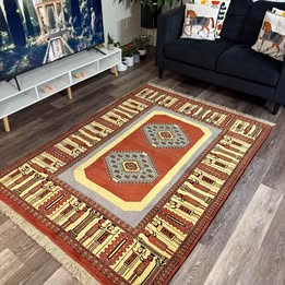 Rug #44 – Handwoven Persian Hakhamaneshi – Wool & Silk – 6.06 × 4.43 ft 