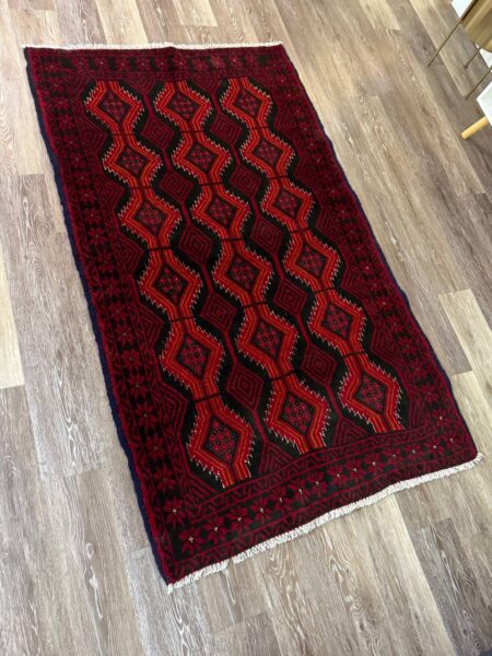 Rug #68 – Handmade Persian Baluch Tribal Wool Rug – 5' 7" × 3' 5" ft