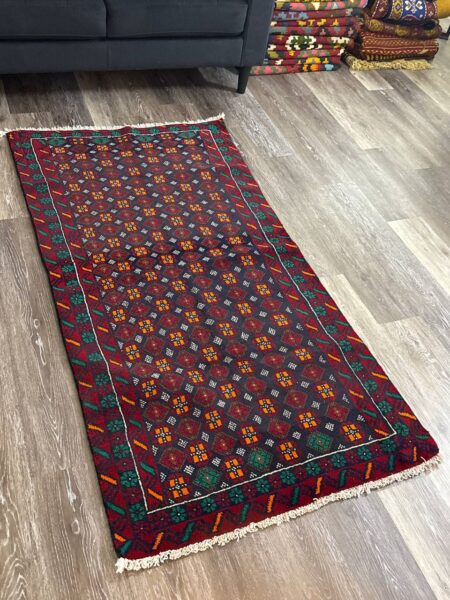 Rug #40 – Handmade Persian Baluch Tribal Wool Rug – 6'0" × 2'8" ft