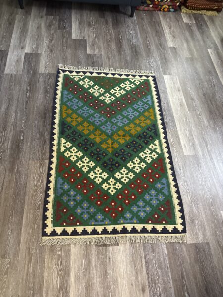 Rug#47-Persian Handwoven Wool Kilim-4.9*3.2 FT